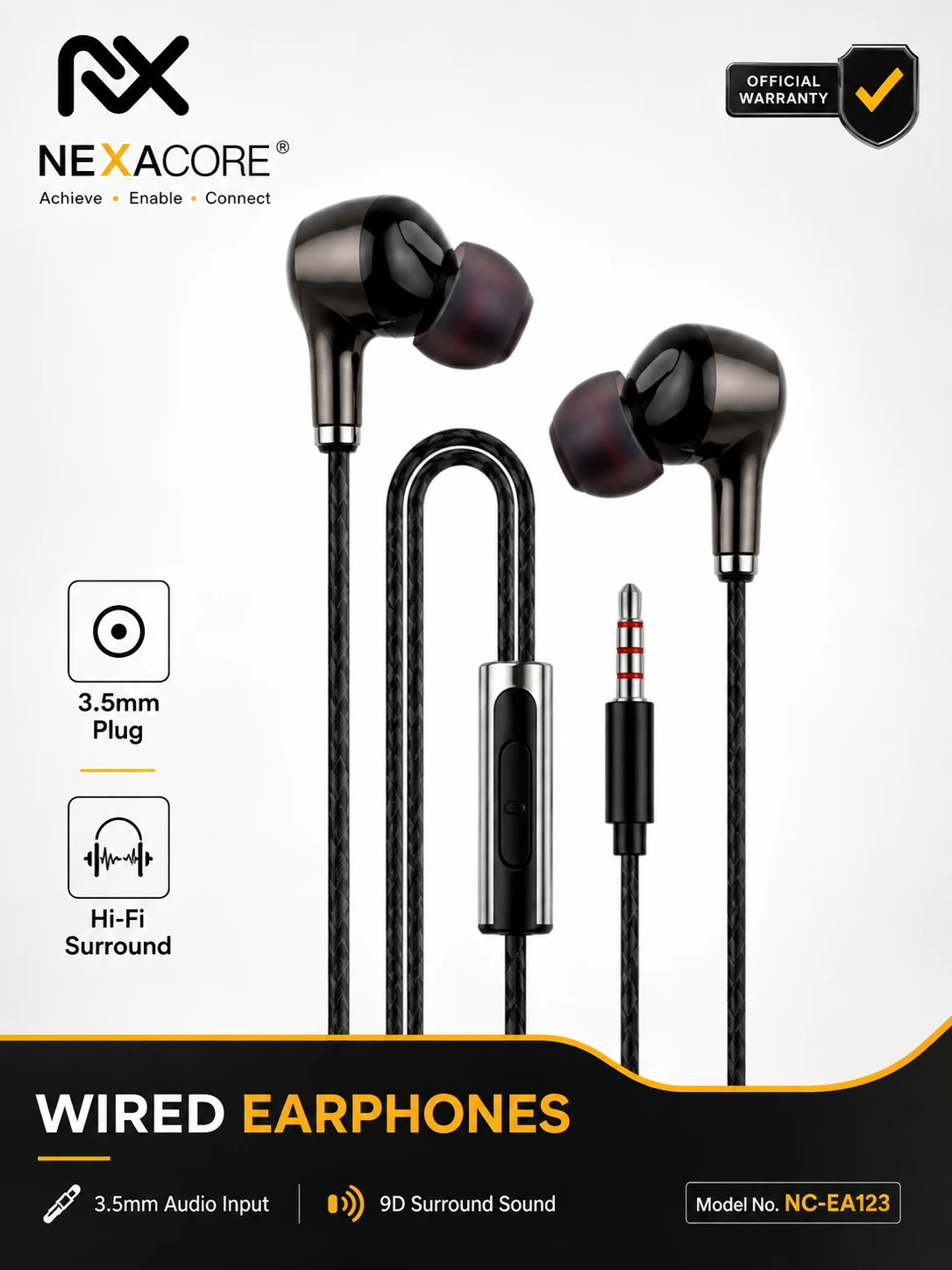 NEXACORE NC-EA123 3.5mm Wired Earphones