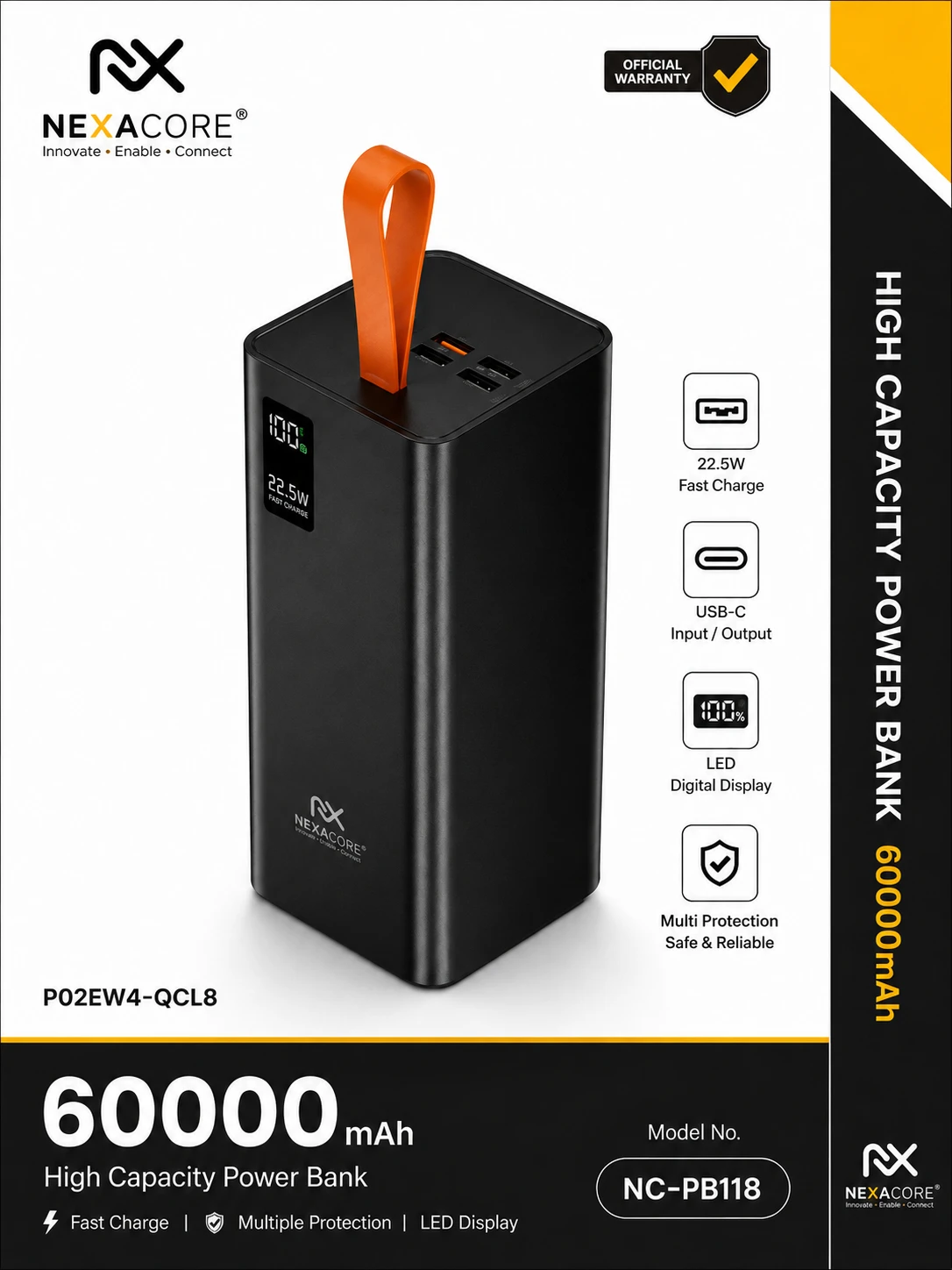 NEXACORE NC-PB118 60000mAh Power Bank